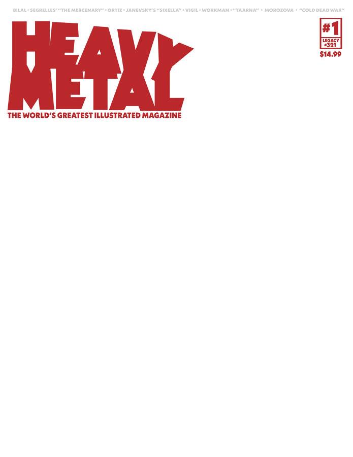 HEAVY METAL MAGAZINE #1 CVR F BLANK SKETCH  (C: 0-1-2)