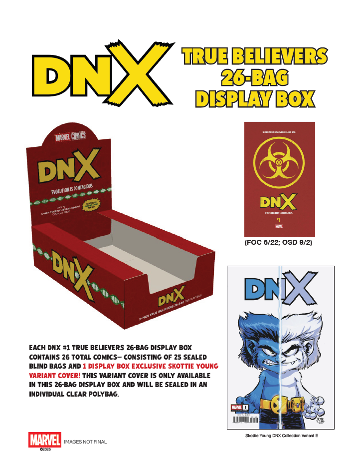 DNX #1 TRUE BELIEVERS 26-BAG DISPLAY BOX