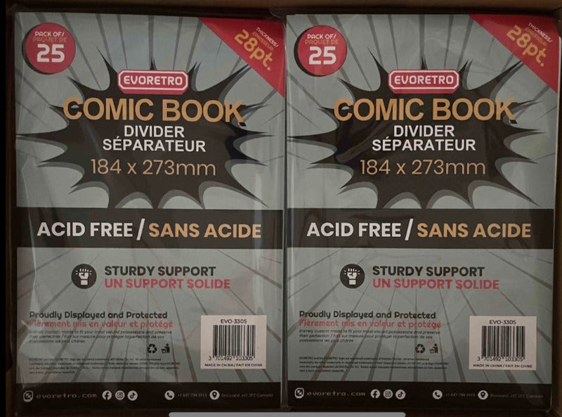 EVORETRO COMIC BOOK DIVIDER 28 PT