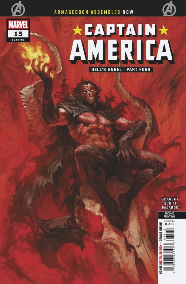CAPTAIN AMERICA #15 SKAN 2ND PRINTING VARIANT [ARM]