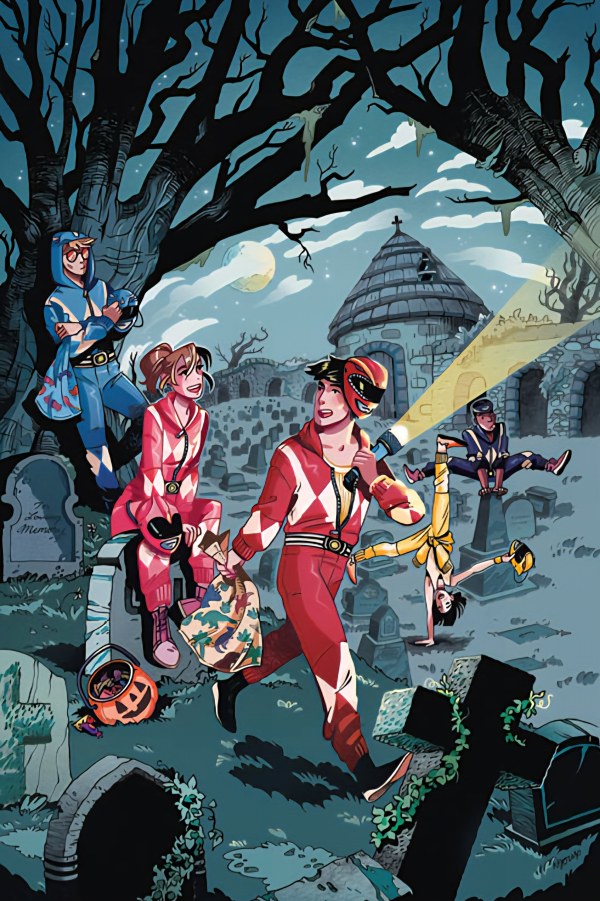MIGHTY MORPHIN POWER RANGERS HALLOWEEN SPECIAL #1 F UNLIMITED VARIANT (FULL ART, GOUX)
