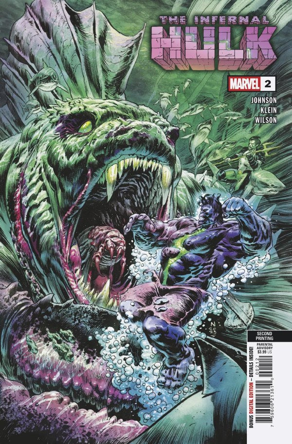 INFERNAL HULK #2 NIC KLEIN 2ND PRINTING VARIANT