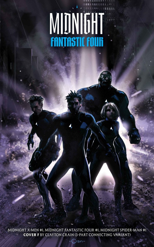 MIDNIGHT FANTASTIC FOUR #1 COVER F CLAYTON CRAIN 3-PART CONNECTING VARIANT